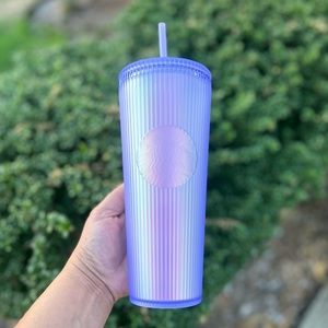 Starbucks Iridescent Lilac (purple) Pleated Soft Touch Tumbler